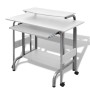 White Adjustable Workstation Computer Desk by vidaXL, Desks - Ref: Foro24-20062, Price: 113,46 €, Discount: %