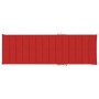 Tumbona con cojín rojo madera de pino impregnada de vidaXL, Tumbonas - Ref: Foro24-3065855, Precio: 126,08 €, Descuento: %