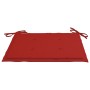 Sillas de jardín 4 uds con cojines rojos madera de teca de vidaXL, Sillas de jardín - Ref: Foro24-3065623, Precio: 355,38 €, ...