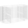 Arriate de gaviones de hierro galvanizado 200x100x100 cm de vidaXL, Maceteros y jardineras - Ref: Foro24-152045, Precio: 89,9...