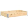 Arriate de madera maciza de pino 80x120 cm de vidaXL, Maceteros y jardineras - Ref: Foro24-3055162, Precio: 38,99 €, Descuent...