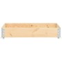 Arriate de madera maciza de pino 80x120 cm de vidaXL, Maceteros y jardineras - Ref: Foro24-3055162, Precio: 38,99 €, Descuent...