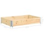 Arriate de madera maciza de pino 80x120 cm de vidaXL, Maceteros y jardineras - Ref: Foro24-3055162, Precio: 38,99 €, Descuent...