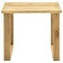 Tumbona de jardín con mesa y cojín de madera de pino impregnada de vidaXL, Tumbonas - Ref: Foro24-3065868, Precio: 132,10 €, ...