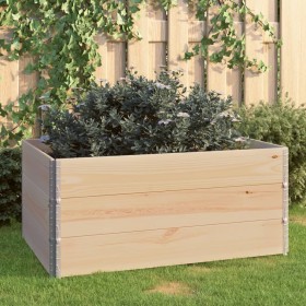 Solid pine wood flower beds 3 units 80x120 cm by vidaXL, Pots and planters - Ref: Foro24-3055163, Price: 120,47 €, Discount: %