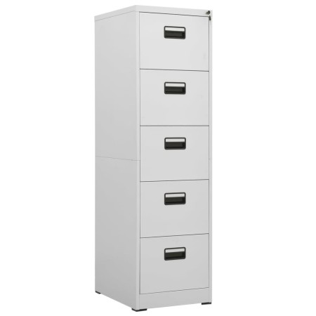 Armario archivador de acero gris claro 46x62x164 cm de vidaXL, Armarios archivadores - Ref: Foro24-336283, Precio: 393,99 €, ...