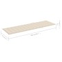 Tumbona con cojín crema madera de pino impregnada de vidaXL, Tumbonas - Ref: Foro24-3065821, Precio: 120,08 €, Descuento: %