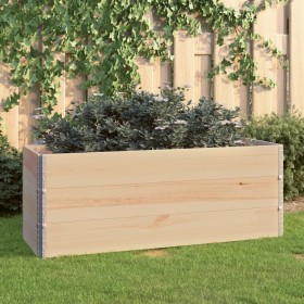 Solid pine wood flower beds 3 units 50x150 cm by vidaXL, Pots and planters - Ref: Foro24-3055167, Price: 132,99 €, Discount: %