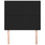 Headboards 2 units of black synthetic leather 100x5x78/88 cm