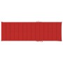 Tumbona con cojín rojo madera de pino impregnada de vidaXL, Tumbonas - Ref: Foro24-3065825, Precio: 114,45 €, Descuento: %