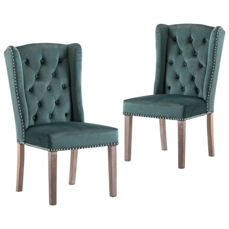 Dining chairs, 2 units, dark green velvet by vidaXL, dining chairs - Ref: Foro24-3055853, Price: 482,99 €, Discount: %