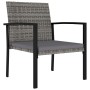 Garden dining set 7 pieces gray synthetic rattan by vidaXL, Garden sets - Ref: Foro24-3065714, Price: 368,42 €, Discount: %