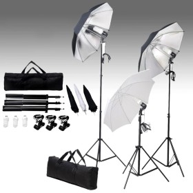 Fotostudio-Set mit Beleuchtungsset und Hintergrund von vidaXL, Blitze und Studiobeleuchtung - Ref: Foro24-3055125, Preis: 191...