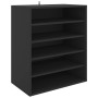 Mueble zapatero de madera contrachapada negro 60x35x70 cm de vidaXL, Zapateros y organizadores de calzado - Ref: Foro24-80893...