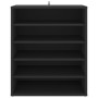 Mueble zapatero de madera contrachapada negro 60x35x70 cm de vidaXL, Zapateros y organizadores de calzado - Ref: Foro24-80893...