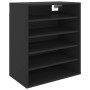 Mueble zapatero de madera contrachapada negro 60x35x70 cm de vidaXL, Zapateros y organizadores de calzado - Ref: Foro24-80893...