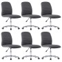 Dining chairs 6 units dark gray fabric by vidaXL, dining chairs - Ref: Foro24-3056541, Price: 350,99 €, Discount: %