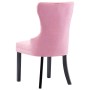 Sillas de comedor 4 unidades terciopelo rosa de vidaXL, Sillas de comedor - Ref: Foro24-3055879, Precio: 552,78 €, Descuento: %