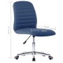 Sillas de comedor 4 unidades tela azul de vidaXL, Sillas de comedor - Ref: Foro24-3056534, Precio: 220,99 €, Descuento: %