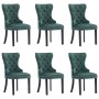 Dining chairs 6 units dark green velvet by vidaXL, dining chairs - Ref: Foro24-3055876, Price: 834,90 €, Discount: %