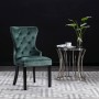 Dining chairs 6 units dark green velvet by vidaXL, dining chairs - Ref: Foro24-3055876, Price: 834,90 €, Discount: %