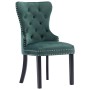 Dining chairs 6 units dark green velvet by vidaXL, dining chairs - Ref: Foro24-3055876, Price: 834,90 €, Discount: %