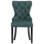 Dining chairs 6 units dark green velvet by vidaXL, dining chairs - Ref: Foro24-3055876, Price: 834,90 €, Discount: %