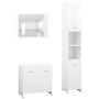 White engineered wood 3-piece bathroom furniture set by vidaXL, Bathroom furniture - Ref: Foro24-3056916, Price: 137,11 €, Di...