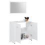 White engineered wood 3-piece bathroom furniture set by vidaXL, Bathroom furniture - Ref: Foro24-3056916, Price: 137,11 €, Di...