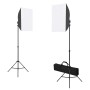 Fotostudio-Set mit Softbox-Lichtern, Hintergrund und Reflektor von vidaXL, Blitze und Studiobeleuchtung - Ref: Foro24-3067058...