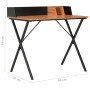 Black and brown desk 80x50x84 cm by vidaXL, Desks - Ref: Foro24-20274, Price: 64,77 €, Discount: %