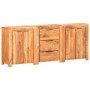 Sideboard mit 3 Schubladen und 4 Türen aus massivem Akazienholz von vidaXL, Sideboards - Ref: Foro24-3056726, Preis: 546,52 €...