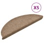 Self-adhesive stair mat 5 pcs 56x17x3 cm cream by vidaXL, Stair mats - Ref: Foro24-149692, Price: 19,69 €, Discount: %