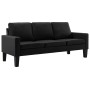 Zweiteiliges Sofa aus schwarzem Kunstleder von vidaXL, Sofas - Ref: Foro24-3056675, Preis: 669,14 €, Rabatt: %