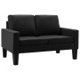 Zweiteiliges Sofa aus schwarzem Kunstleder von vidaXL, Sofas - Ref: Foro24-3056675, Preis: 669,14 €, Rabatt: %