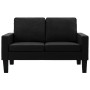 Zweiteiliges Sofa aus schwarzem Kunstleder von vidaXL, Sofas - Ref: Foro24-3056675, Preis: 669,14 €, Rabatt: %