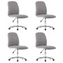 Dining chairs 4 units light gray fabric by vidaXL, dining chairs - Ref: Foro24-3056530, Price: 223,63 €, Discount: %