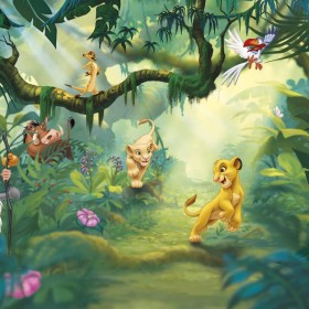 Komar Mural fotográfico El Rey León Lion King Jungle 368x254 cm de Komar, Papel pintado - Ref: Foro24-425272, Precio: 104,08 ...