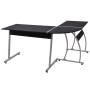 L-shaped black corner desk by vidaXL, Desks - Ref: Foro24-20132, Price: 101,98 €, Discount: %