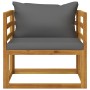 Garden furniture 7 pcs cushions solid acacia wood by vidaXL, Garden sets - Ref: Foro24-3057613, Price: 610,02 €, Discount: %