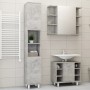 Juego muebles de baño 3 pzas madera de ingeniería gris hormigón de vidaXL, Muebles de baño - Ref: Foro24-3056956, Precio: 190...