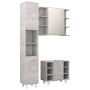 Juego muebles de baño 3 pzas madera de ingeniería gris hormigón de vidaXL, Muebles de baño - Ref: Foro24-3056956, Precio: 190...