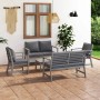 Garden furniture 5 pcs gray cushions solid acacia wood by vidaXL, Garden sets - Ref: Foro24-3057783, Price: 478,56 €, Discoun...