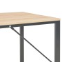 Computertisch aus Eiche und Schwarz, 120 x 60 x 73 cm von vidaXL, Schreibtische - Ref: Foro24-20252, Preis: 112,46 €, Rabatt: %