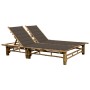 Bamboo lounger with cushions for 2 people by vidaXL, Loungers - Ref: Foro24-3063953, Price: 330,21 €, Discount: %