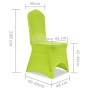 Funda de silla elástica 4 unidades verde de vidaXL, Fundas - Ref: Foro24-131417, Precio: 21,28 €, Descuento: %