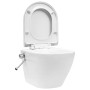 Inodoro WC de pared sin bordes cisterna oculta cerámica blanco de vidaXL, Baños - Ref: Foro24-3055348, Precio: 334,12 €, Desc...