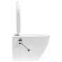 Wand-WC ohne Kanten versteckter Keramik-Spülkasten weiß von vidaXL, Badezimmer - Ref: Foro24-3055348, Preis: 334,12 €, Rabatt: %