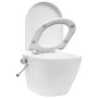 Wand-WC ohne Kanten versteckter Keramik-Spülkasten weiß von vidaXL, Badezimmer - Ref: Foro24-3055348, Preis: 334,12 €, Rabatt: %