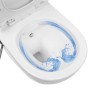 Inodoro WC de pared sin bordes cisterna oculta cerámica blanco de vidaXL, Baños - Ref: Foro24-3055348, Precio: 334,12 €, Desc...